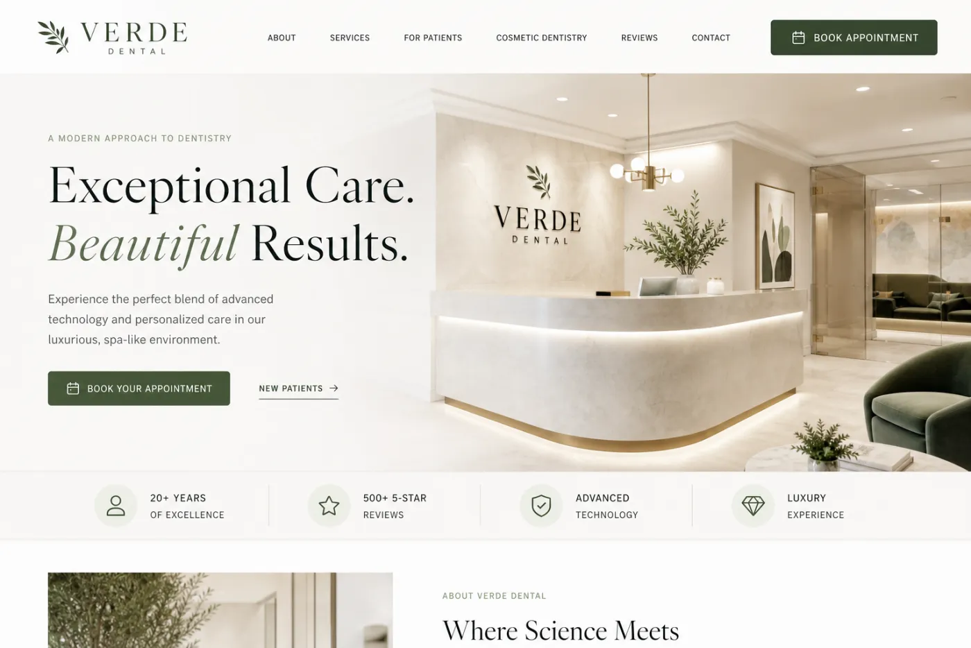 Verde Dental — a Refit website
